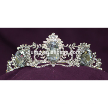 Discount New Wedding Big Crystal Tiara Rhinestone Pearl Crown
